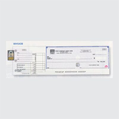 438 - One-to-a-Page Cheque