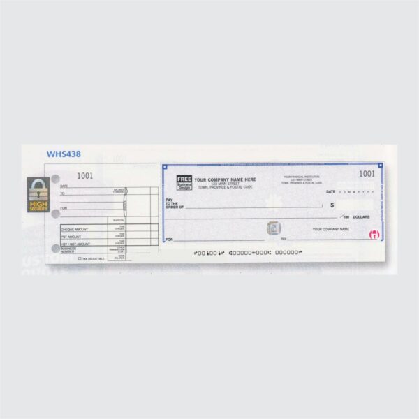 438 - One-to-a-Page Cheque